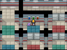 Screenshot of Pokémon HeartGold in the underground tunnel